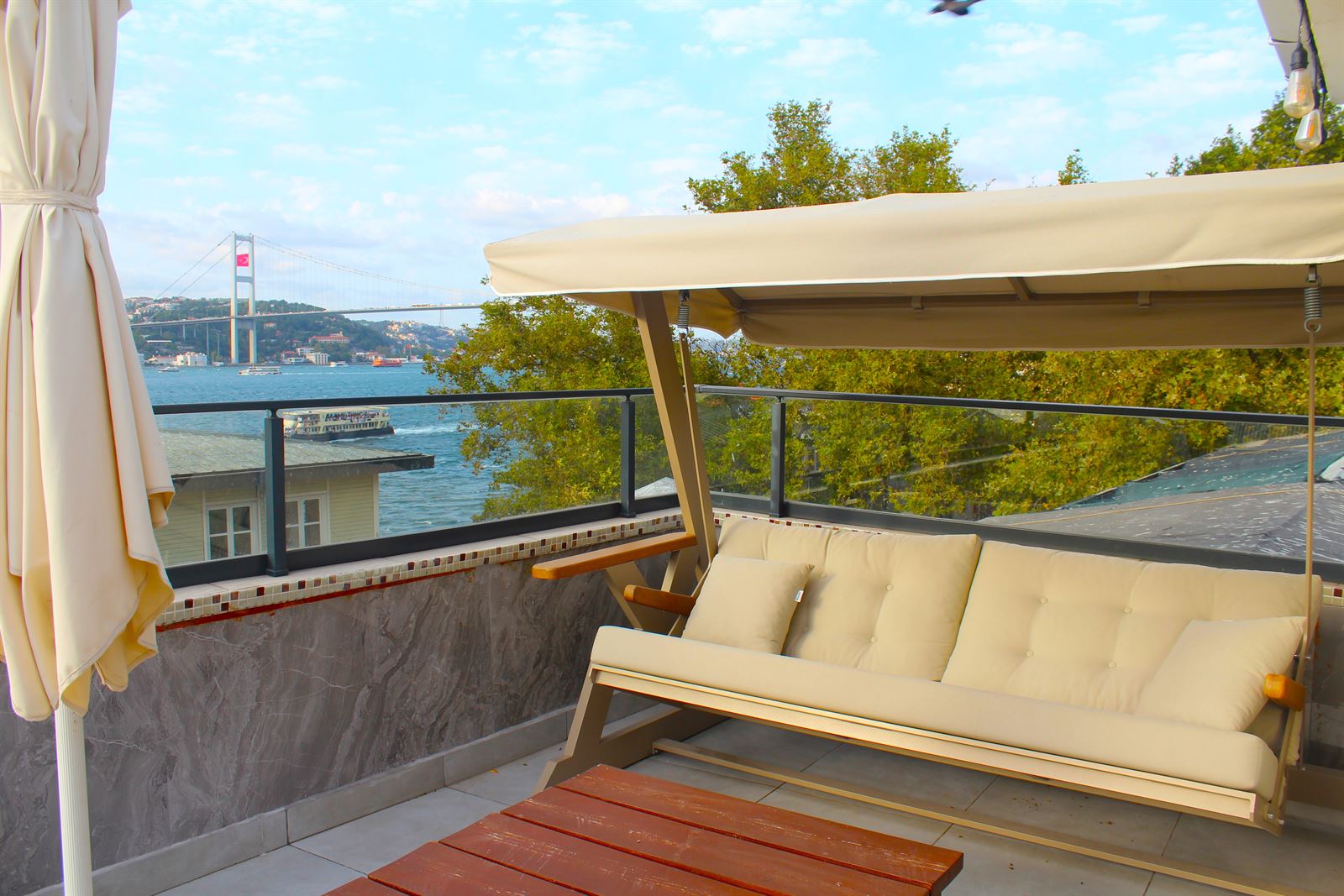 Terrace Suite rooftop balcony with panoramic Istanbul view